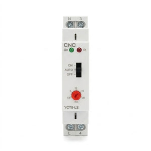 Relé Temporizador YCT8-LS Escalera 1NO 0,5-20 Min CNC