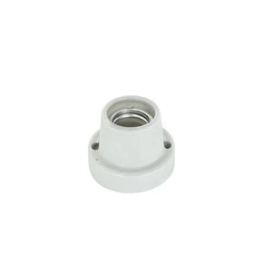 Portalampara Base Recta Loza E27 Blanco Lexo