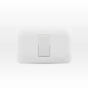Interruptor Simple 9/12 10A 250V Blanco Armado Lexo