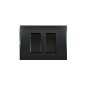 Interruptor Andes Doble 9/15 10A 250V Black Armado Lexo