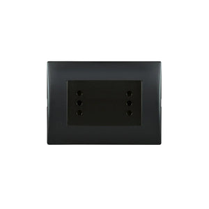 Enchufe Toma Corriente Andes Duplex 10A 250V Black Lexo