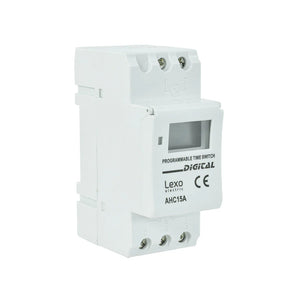 Temporizador Digital Con Reserva De Marcha 0-24 Horas Ahc 15A 220V Lexo
