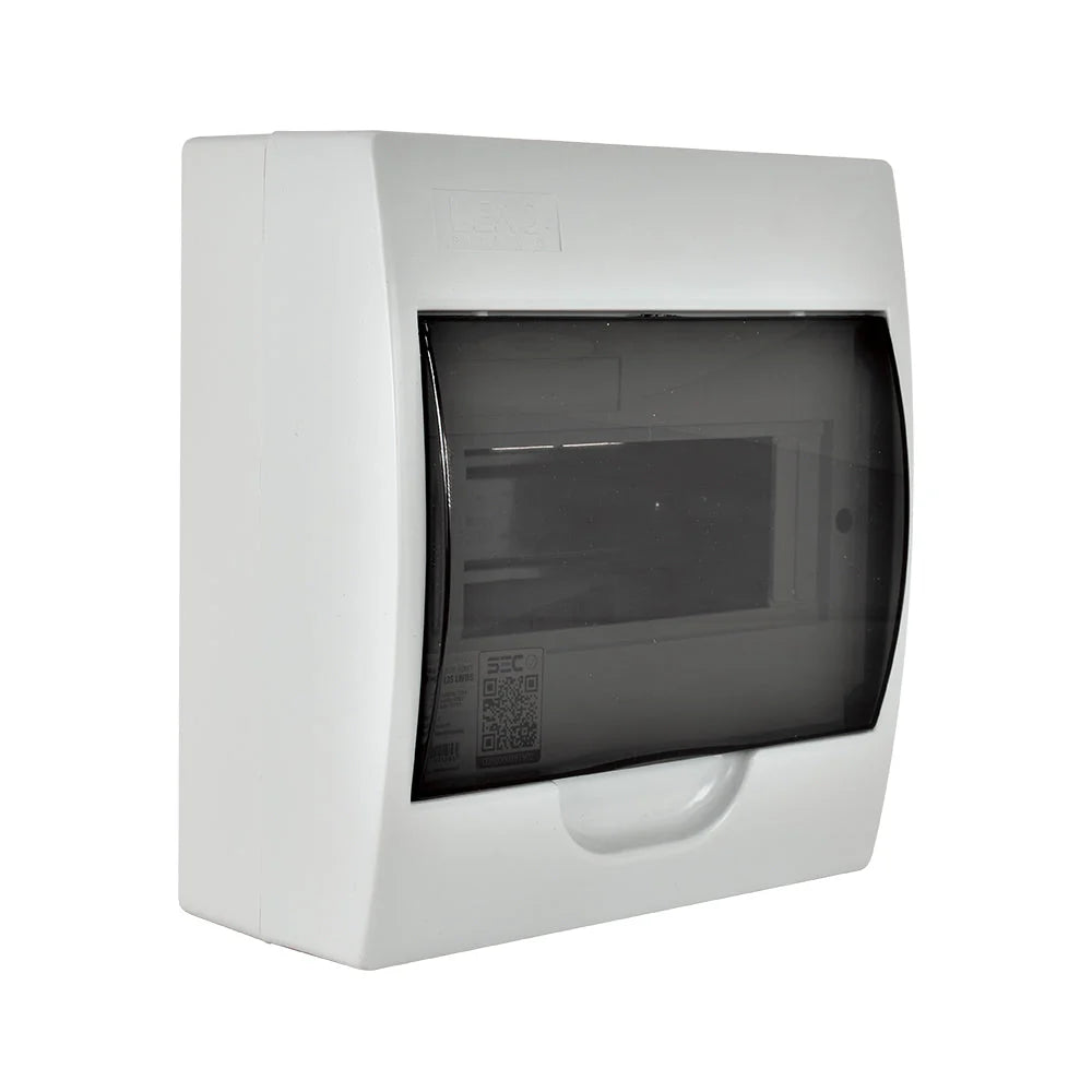 Tablero Sobrepuesto Lh Tapa Color Humo 8 Polos Ip41 Lexo