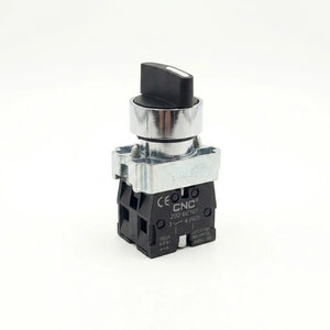 Selector Metalico 3 Posiciones 2No 22Mm Cnc
