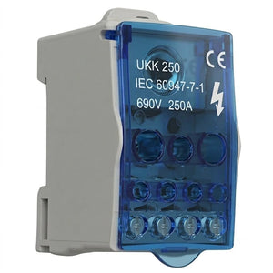 Repartidor Ukk Unipolar 1X11 Posiciones 250 A CNC