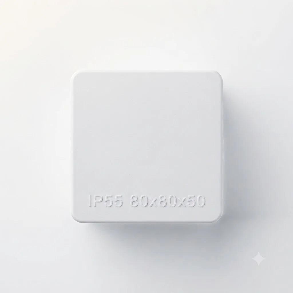 Caja Estanca 80x80x50mm PVC IP55 sin C Globaltronics