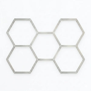 Luz LED Hexagonal Kit 5 Unidades 168W 6500K Vellmax