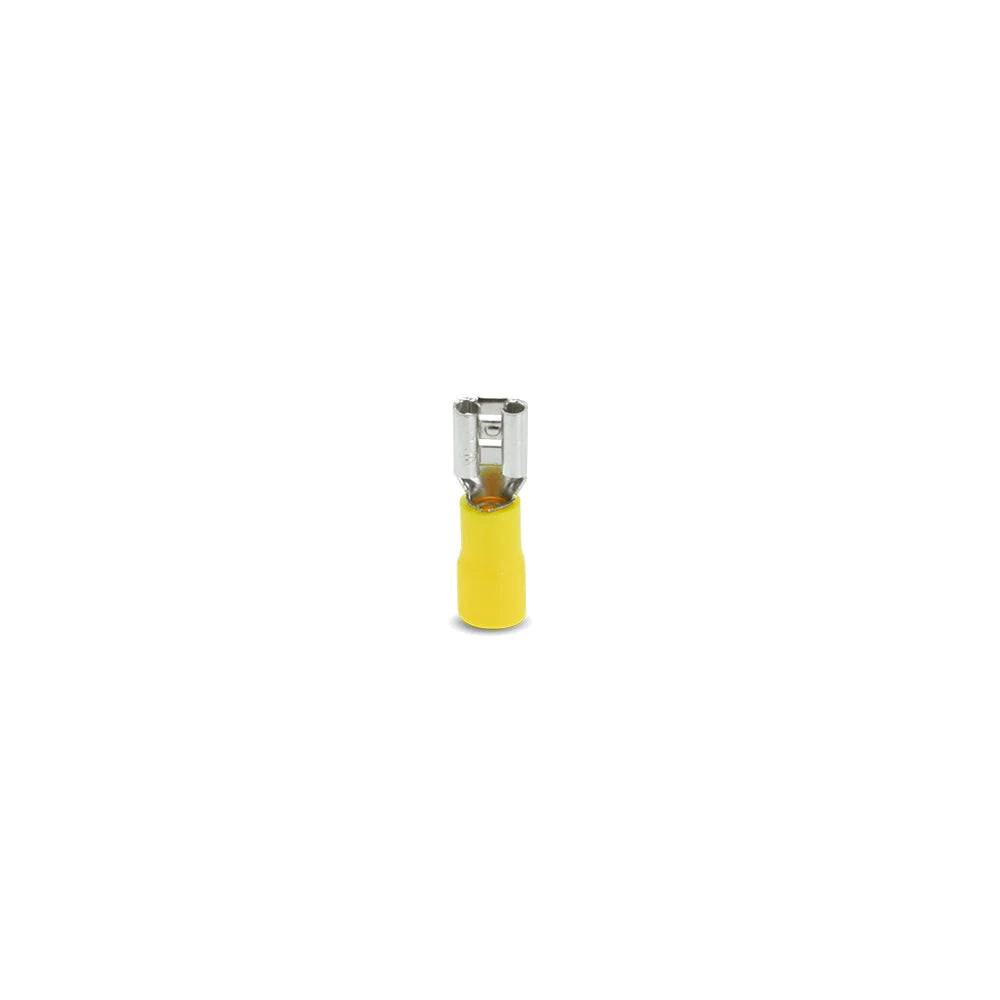 Terminal Hembra Media Aislado Amarillo 10-12AWG Bolsa 50Un Lexo