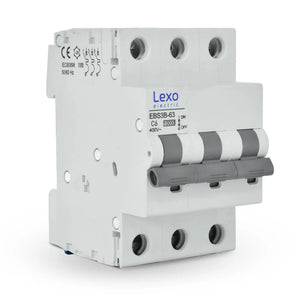 Interruptor Automatico 3X6 A C 10 KA Lexo