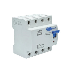 Interruptor Diferencial 4x80A 30mA Tipo B Lexo
