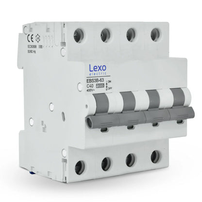 Interruptor Automatico 4X40A Curva C 10KA Lexo
