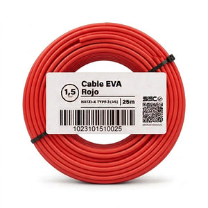Cable Libre de Halógeno 1,5 mm² Rojo H07Z1-K rollo 25 m Ecocables