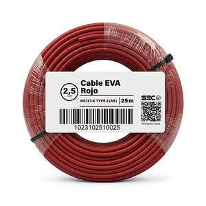 Cable libre de halógeno 2,5 mm² rojo H07Z1-K rollo 25 m Ecocables