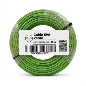 Cable Libre de Halógeno 2,5 mm² Verde H07Z1-K rollo 25 m Ecocables