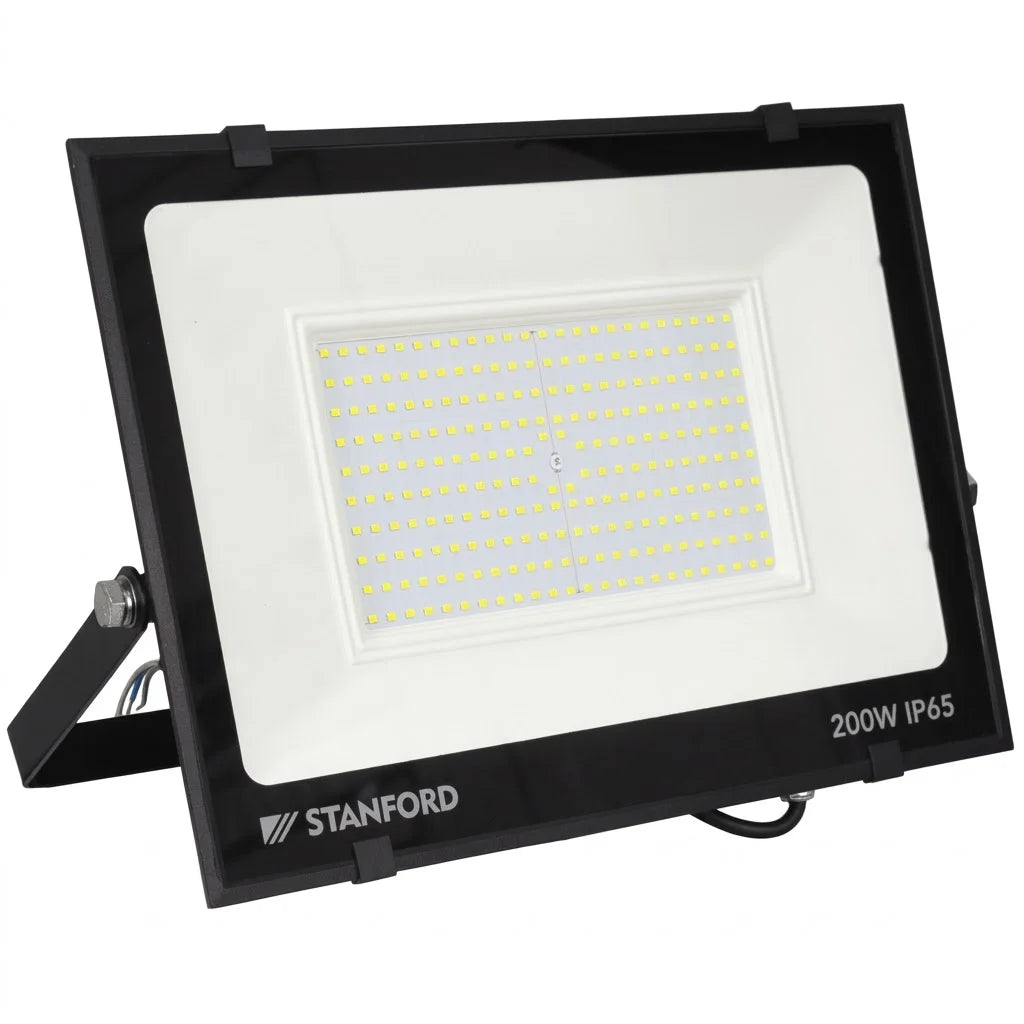 Proyector LED Slim Negro 200W Luz Fria Ip65 Stanford