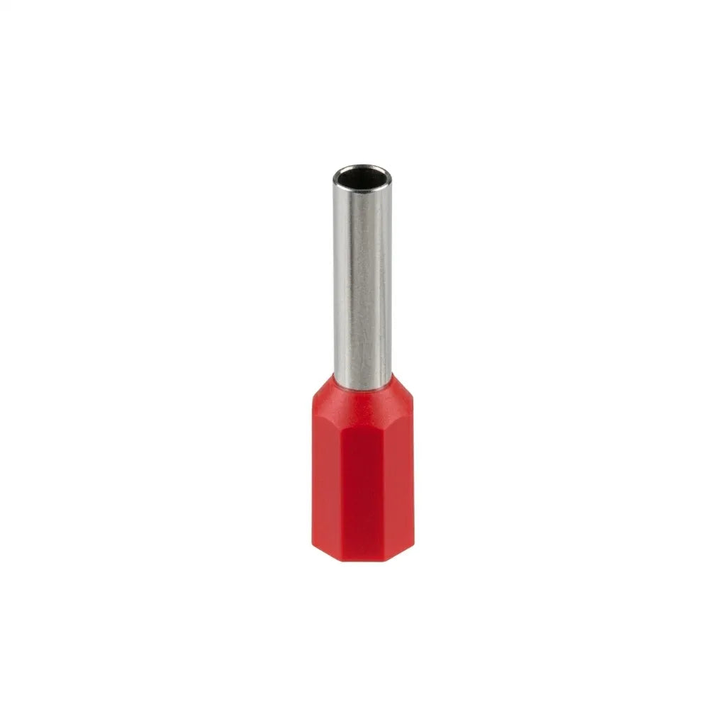 Terminal Ferrul 18AWG 1mm Rojo Bolsa 100Un CNC