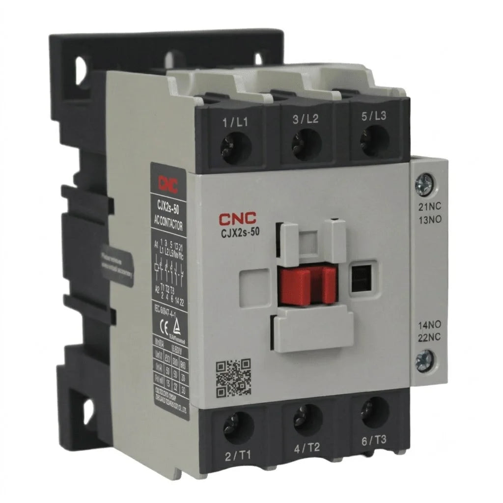 Contactor Trifásico Cjx2S 50A Bobina 220V 1No 1Nc CNC