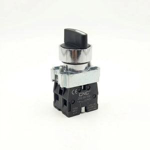 Selector Metálico 2 Posiciones 1NO 1NC 22mm CNC