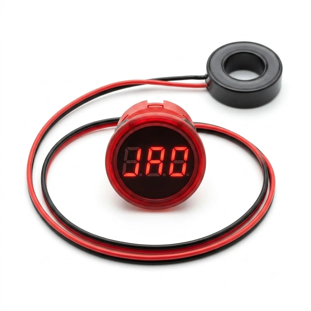 Luz Piloto LED Voltaje & Corriente Roja AD16-22DV 22mm CNC