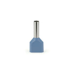 Terminal Ferrul Doble 16AWG 2x1,5mm Gris Bolsa 100Un CNC