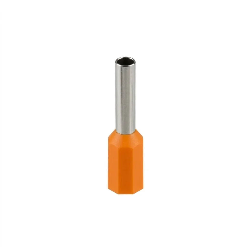 Terminal Ferrul 12AWG 4mm Naranjo Bolsa 100Un CNC