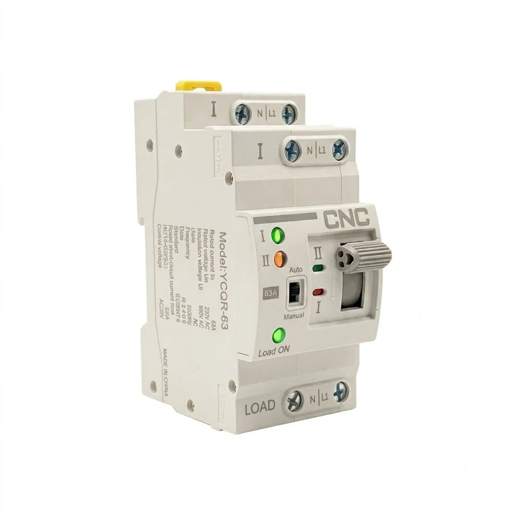 Switch de Transferencia Automática Ycqr 2P 63A CNC