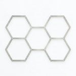 Perfil LED Hexagonal Kit 5Un 168W Luz Fría 6500K Vellmax