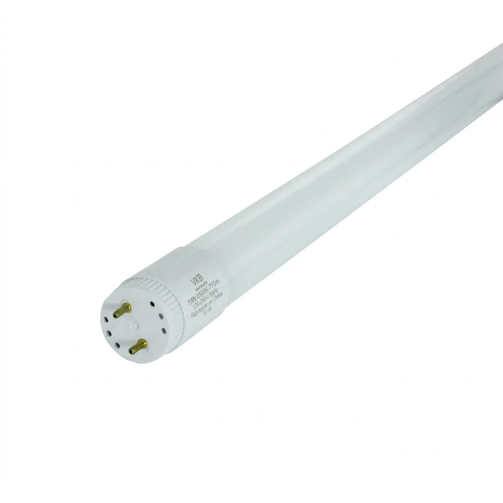 Tubo LED Vidrio 10W 1200mm Luz Fría 6500K VKB