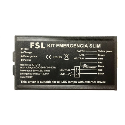 Kit de Emergencia 3-60W 2hrs FSL