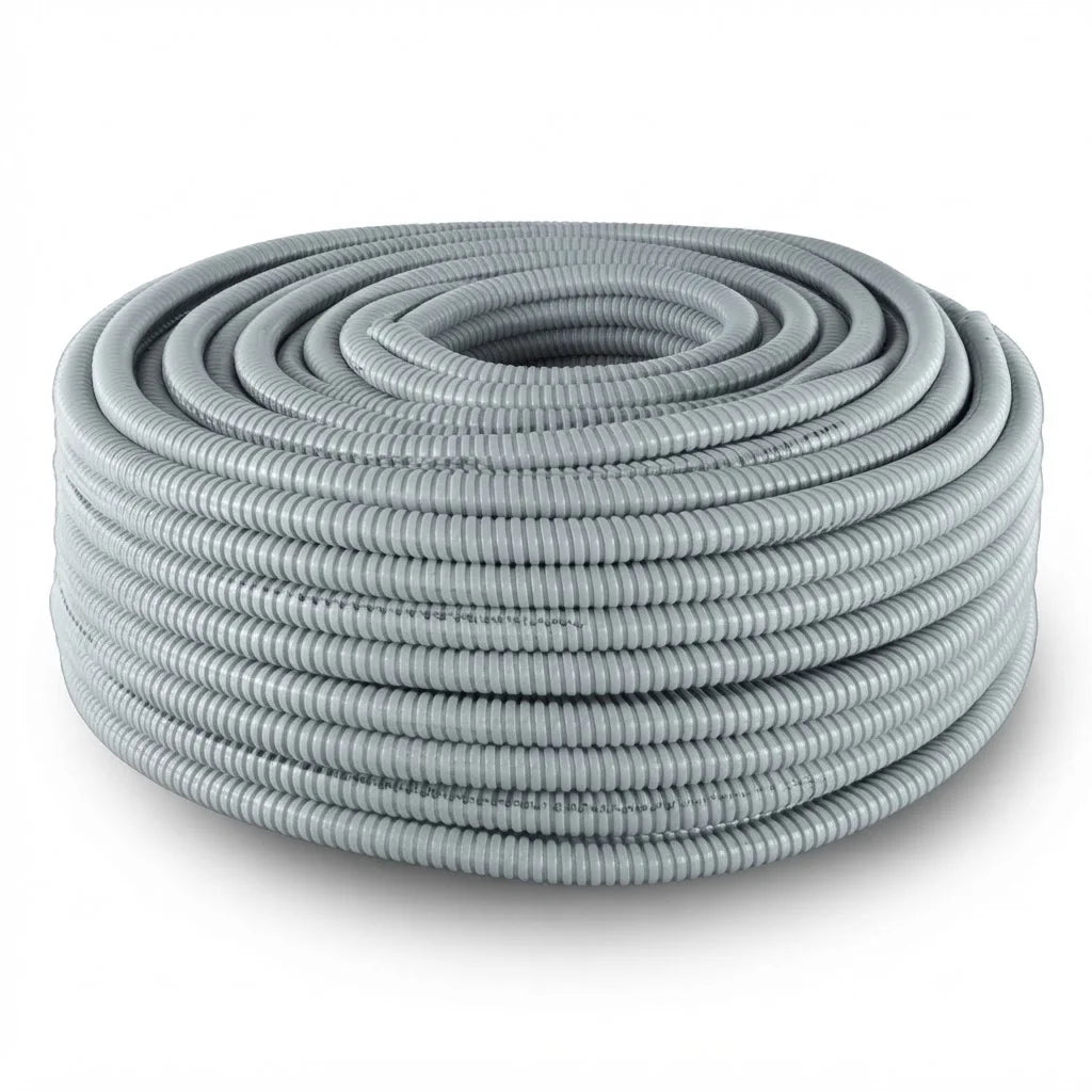 Tubería Metálica Extra flexible Cubierta PVC 20mm x Metro