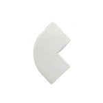 Curva Exterior Canaleta PVC 40x16mm Blanca