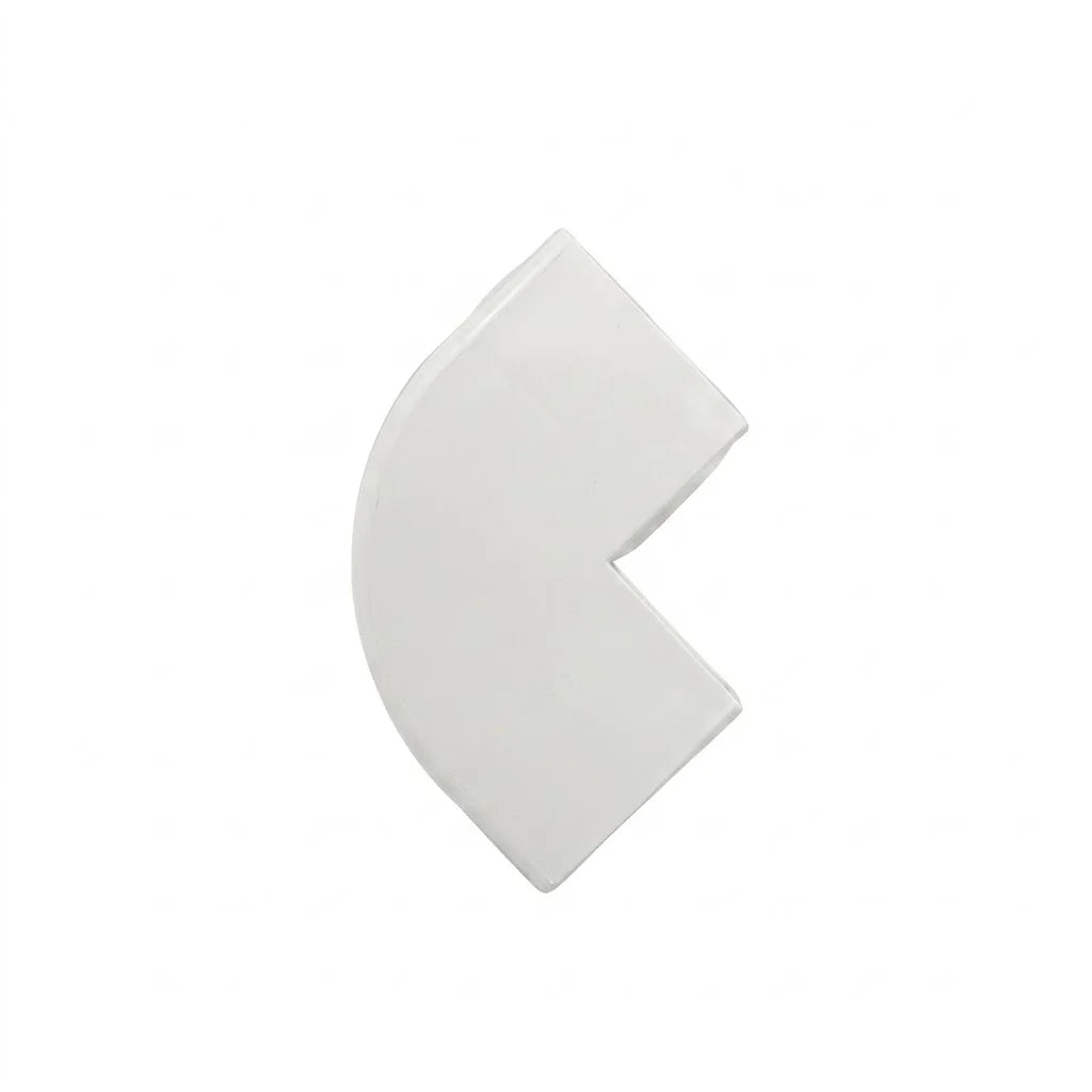 Curva Exterior Canaleta PVC 40x16mm Blanca