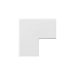 Ángulo Plano para Canaleta PVC 20x10mm Blanca