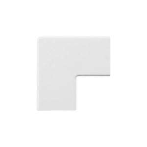 Ángulo Plano para Canaleta PVC 20x10mm Blanca