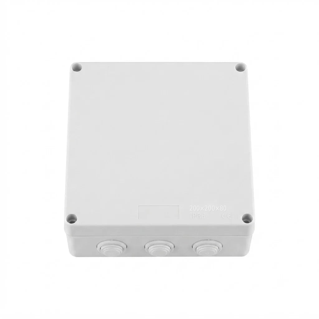 Caja Estanca 200x200x80 mm PVC IP65 con 12 Conos Winelec