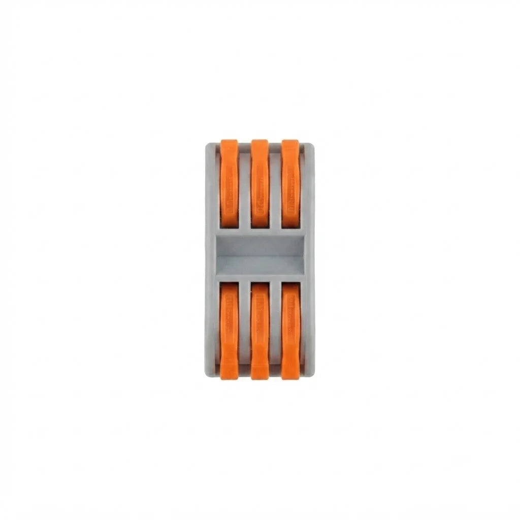 Conector Rapido Doble Fila 3P 0,8-4mm2 32A Winelec - 2