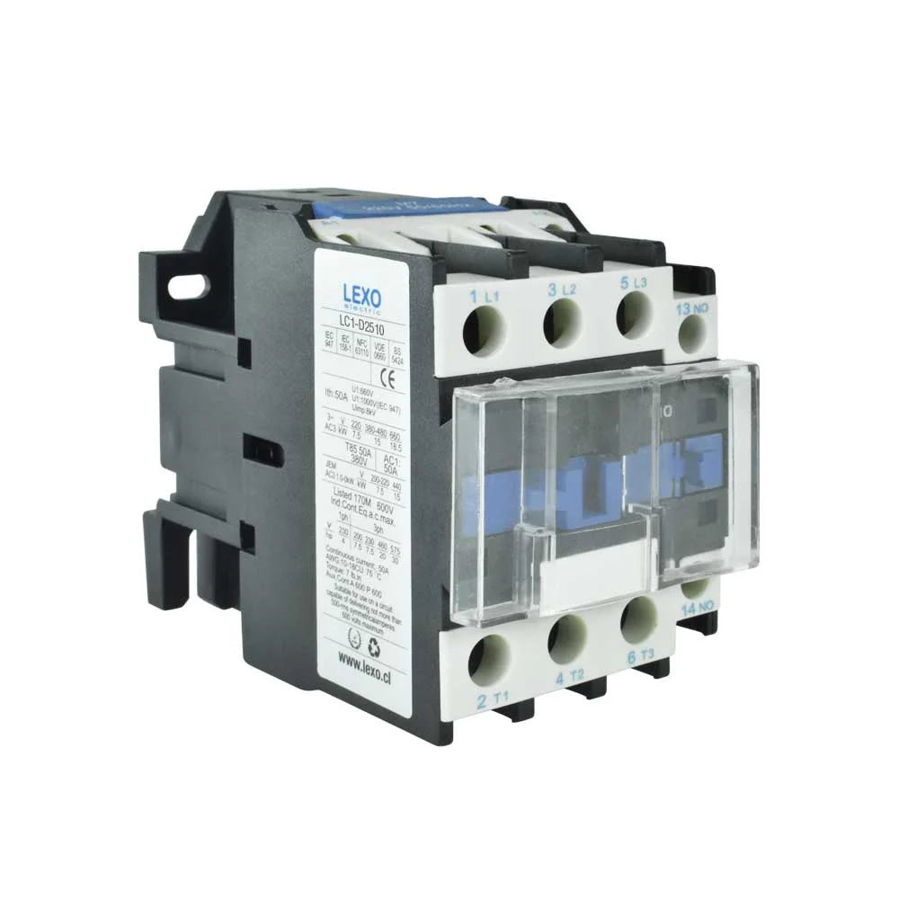 Contactor Trifásico D2510M7 25 A Bob 220V 1NO Lexo