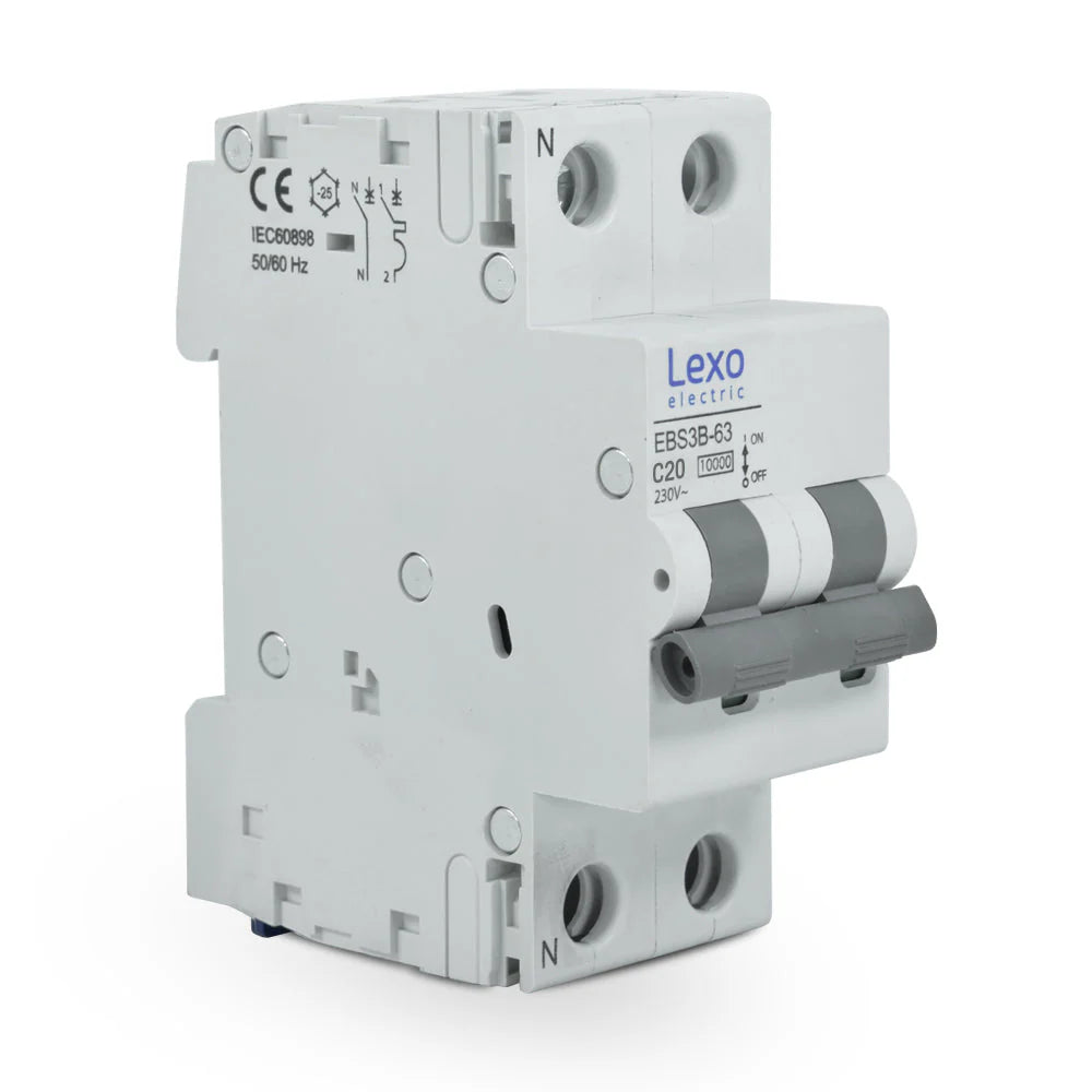 Interruptor Automático 10kA C 2x20A Lexo