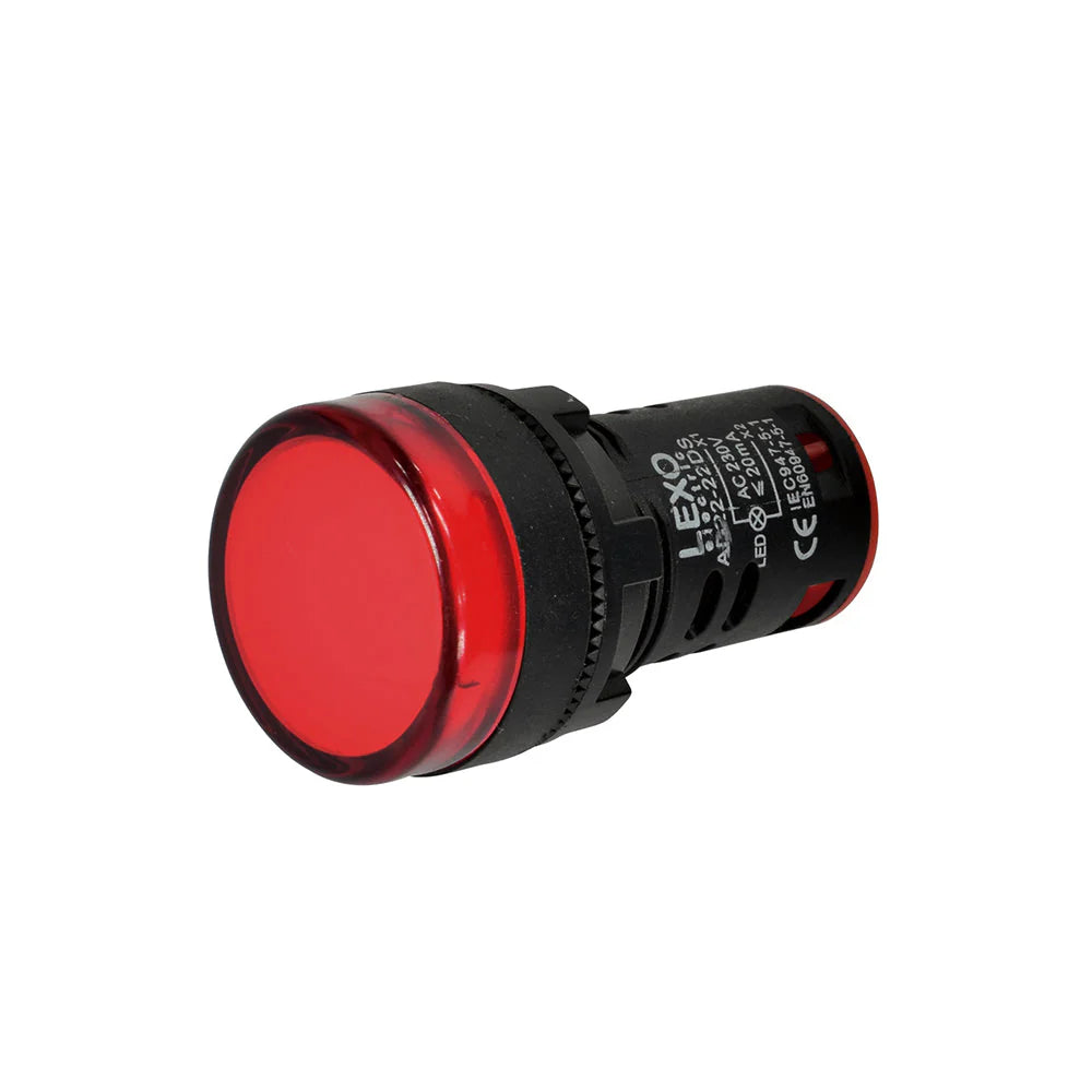 Luz Piloto LED Roja Ad22-22Ds 22mm Lexo