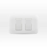 Interruptor Doble 9/15 10A 250V Blanco Armado Lexo