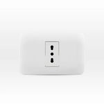 Enchufe Toma Corriente Simple 10/16A 250V Blanco Armado Lexo