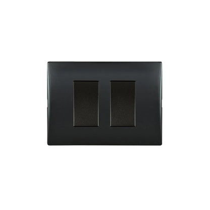 Interruptor Andes Doble 9/15 10A 250V Black Armado Lexo