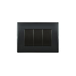 Interruptor Andes Triple 9/32 10A 250V Black Armado Lexo