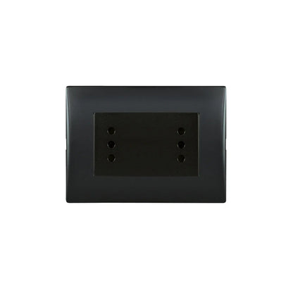 Enchufe Toma Corriente Andes Duplex 10A 250V Black Lexo