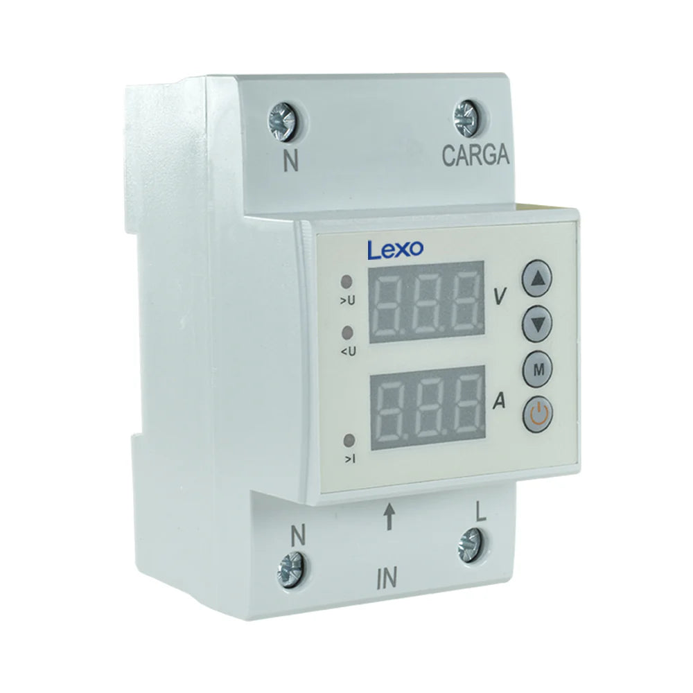 Relé Protector de Voltaje/Corriente 220V AC Lexo