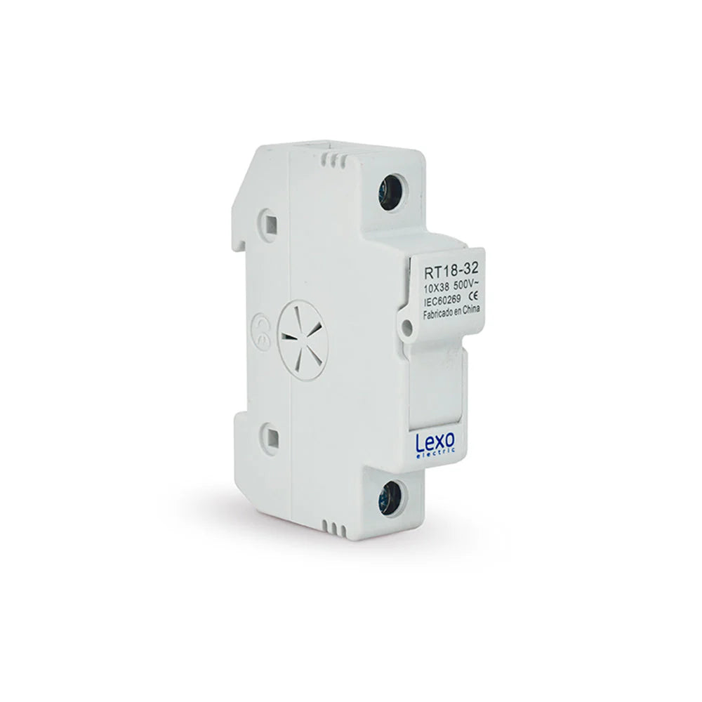 Base para Fusible 10x38mm 1 Polo 500V Lexo