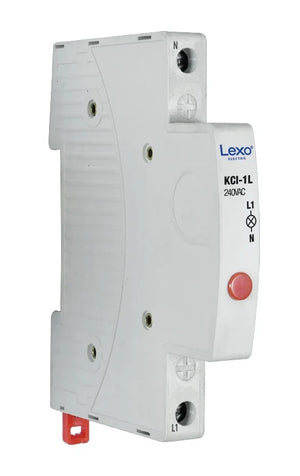 Luz Piloto Roja Medio Modulo Riel Din