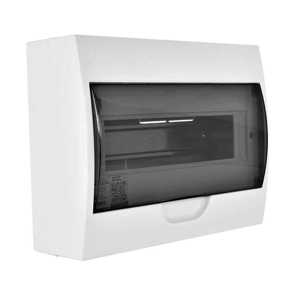 Tablero Sobrepuesto Lh Tapa Color Humo 12 Polos IP41 Lexo