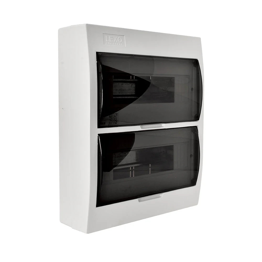 Tablero Sobrepuesto Lh Tapa Color Humo 24 Polos IP41 Lexo