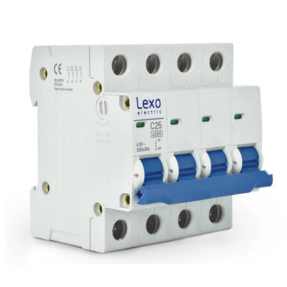 Interruptor Automático 6kA C 4x25A Lexo